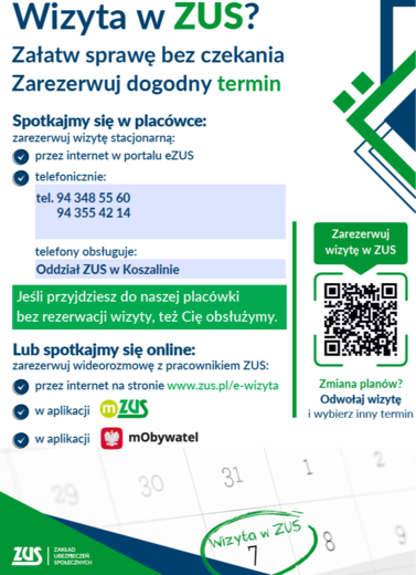 Rezerwuj wizyty w ZUS