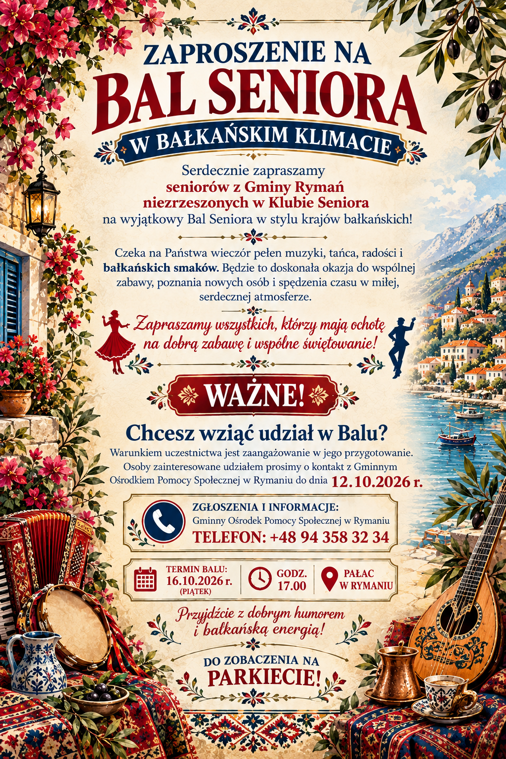 Bal Seniora - 16.10.2026 r. 