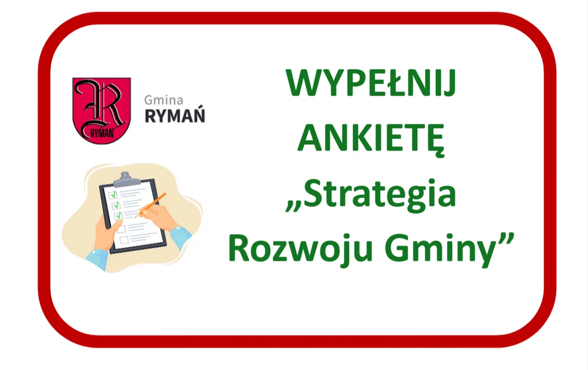 Ankieta Strategia Rozwoju Gminy Rymań