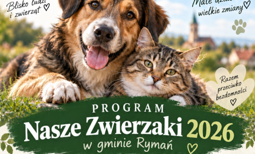 Zdjęcie do Program NASZE ZWIERZAKI 2026 w gminie Rymań